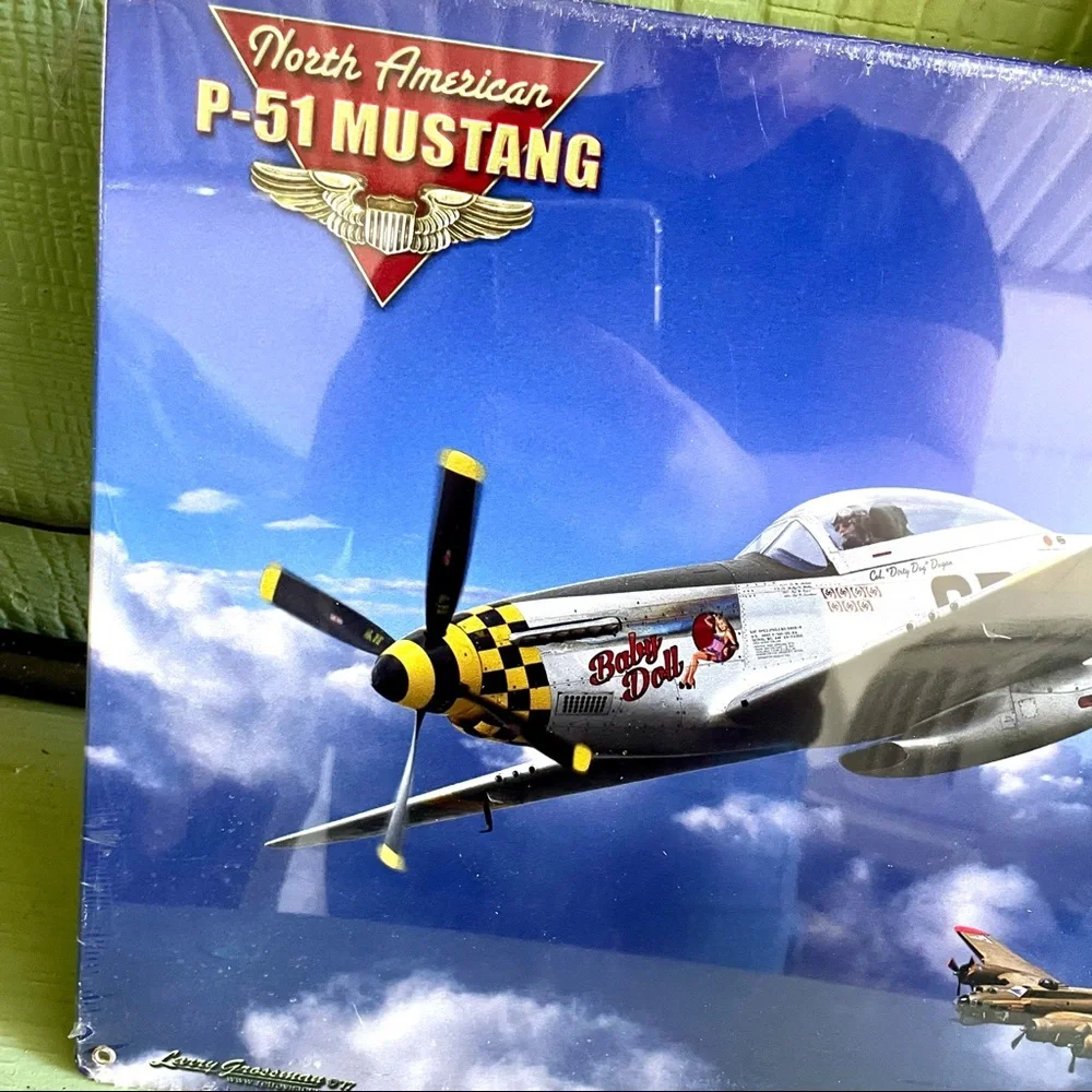 NEW Heavy Duty Steel North American P-51 Mustang Metal Sign